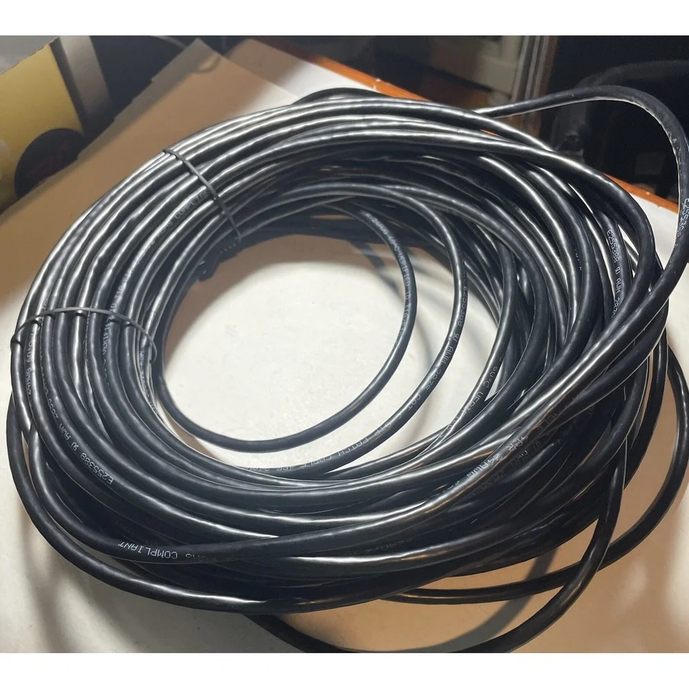 New 100' FT Feet CAT 6 24AWG Patch Cable Black/ Rohs Compliant